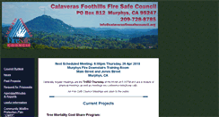 Desktop Screenshot of calaverasfiresafecouncil.org